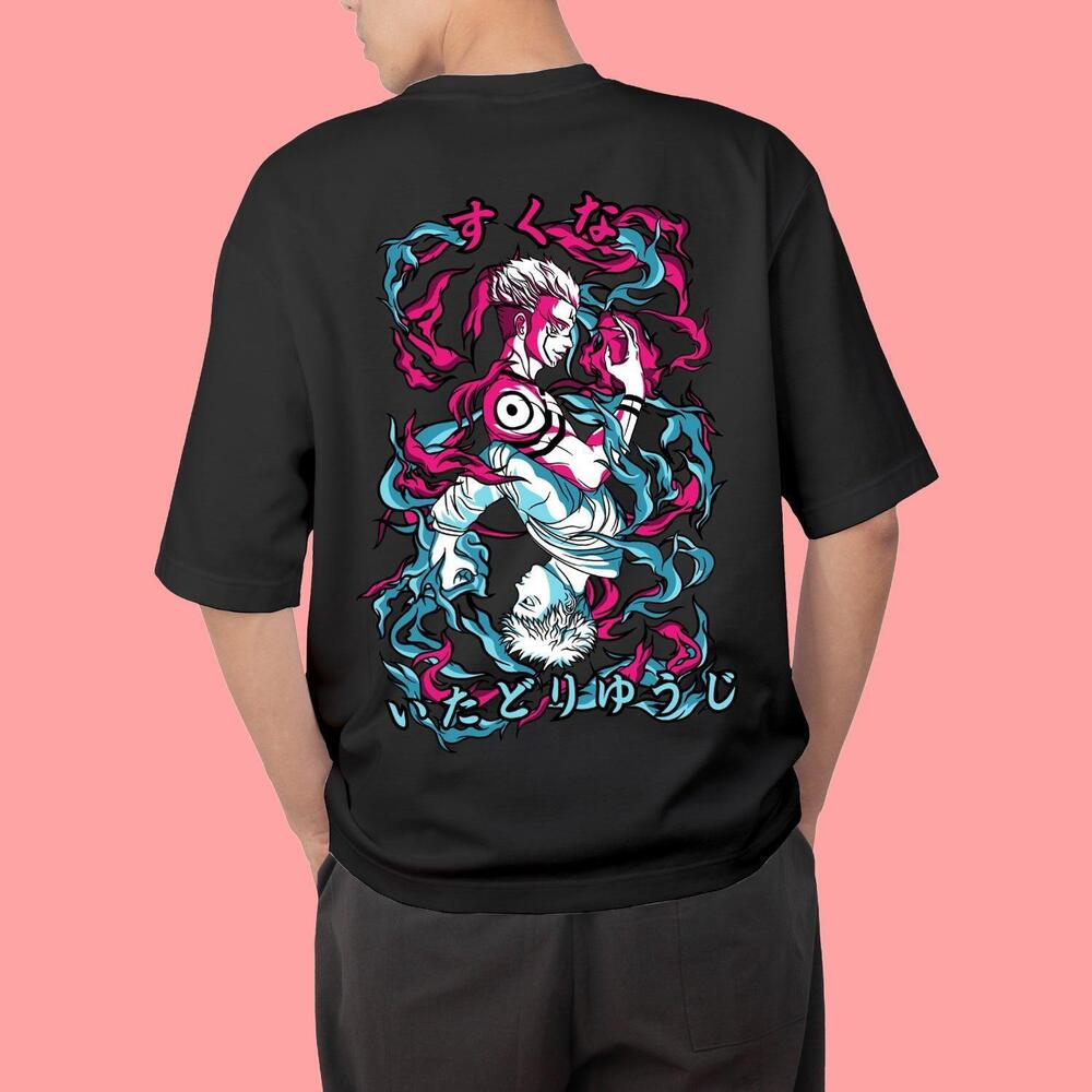 Jujutsu Kaisen Anime Printed Oversize Tshirt
